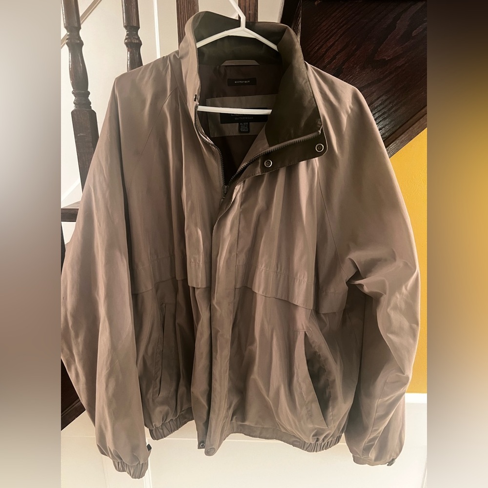 Claiborne Men's Brown Windbreaker Jacket